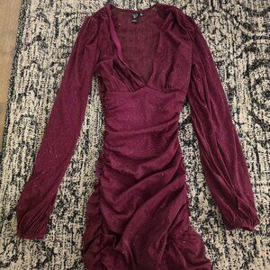 Maroon Windsor Dress